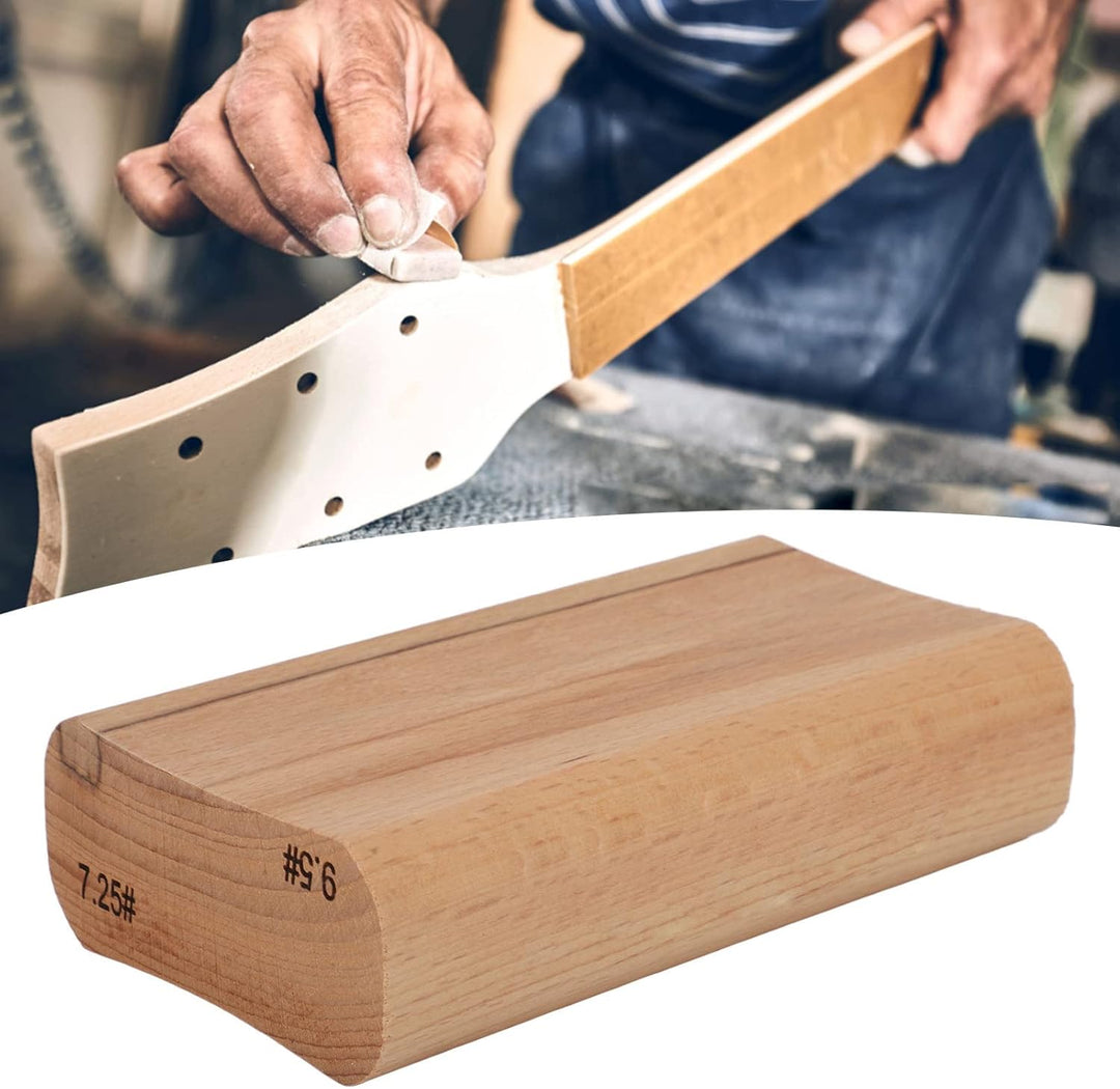 Gitarrenholz-Radius-Schleifblock, lange Lebensdauer, einfache Bedienung, Rillen-Design, Gitarren-Rad