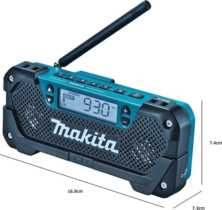 Makita MR052 Schlagbohrhammer, 12 V, Schwarz/Blau/Silber (Akkus und Ladegerät nicht im Lieferumfang