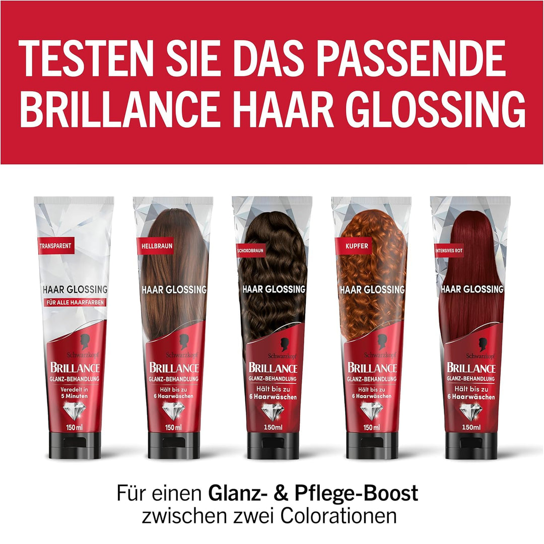 Brillance Intensiv-Color-Creme Haarfarbe 924 Schokobraun Stufe 3, 3er Pack(3 x 160 ml), 924 Schokobr