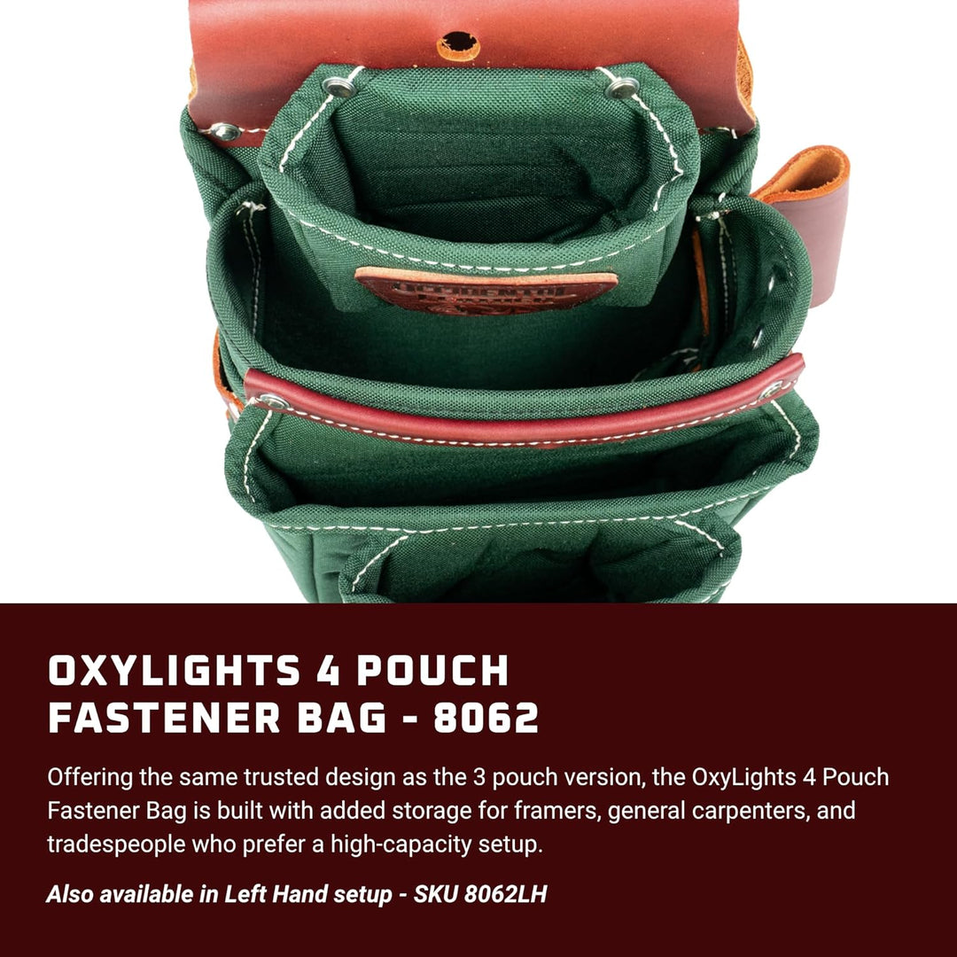 Occidental Leather 8062 OxyLights™ 4 Beutel Verschluss Tasche Right Hand, Right Hand