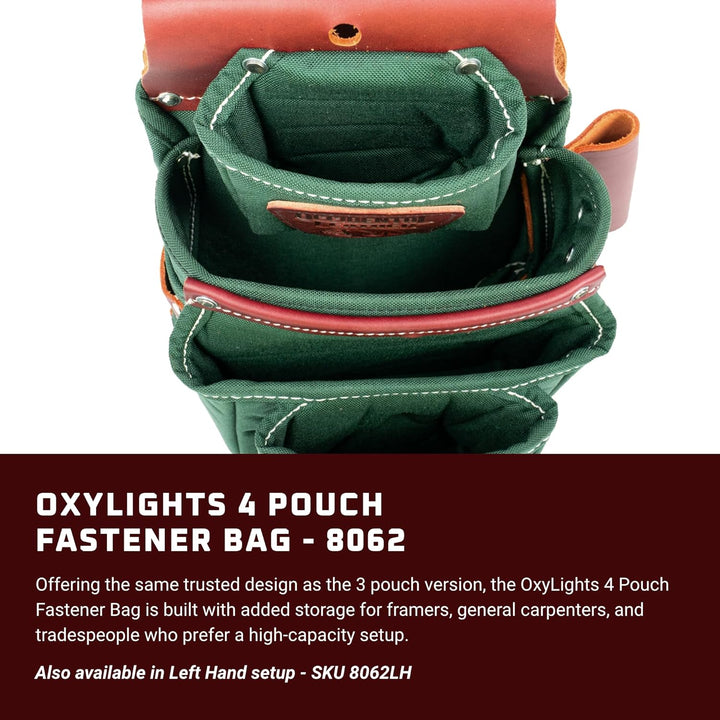 Occidental Leather 8062 OxyLights™ 4 Beutel Verschluss Tasche Right Hand, Right Hand