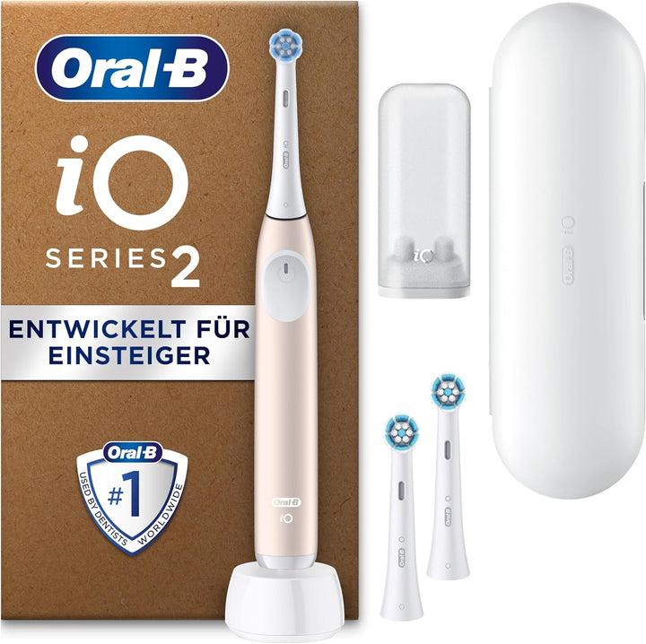 Oral-B iO Series 2 Elektrische Zahnbürste Rosa PLUS Original Oral-B iO Sanfte Reinigung Aufsteckbürs