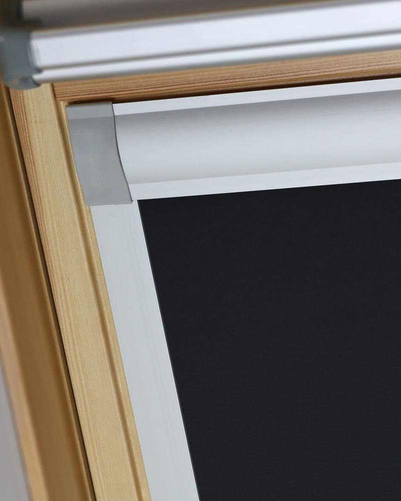 Bloc Skylight Rollo M6 A für Dakstra Dachfenster Blockout, schwarz M6A Dakstra Schwarz, M6A Dakstra