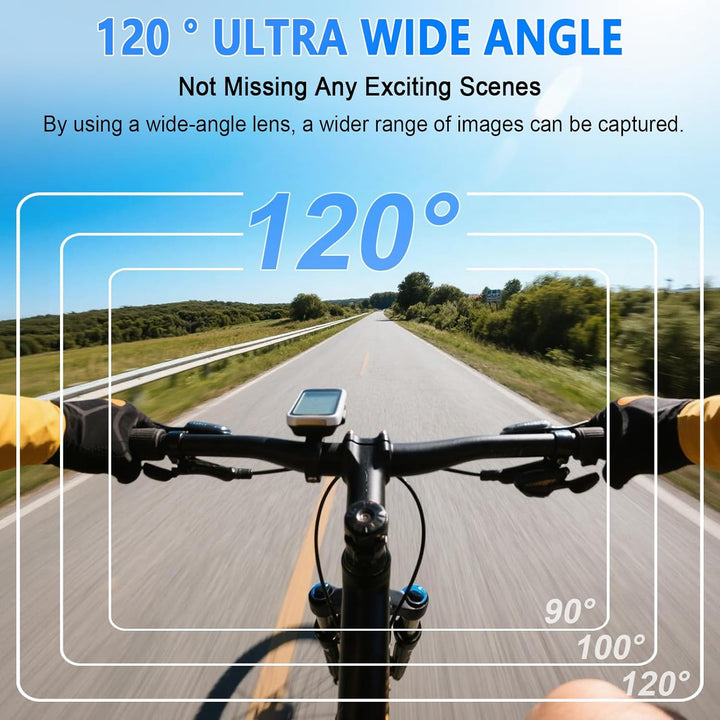 Mini Action Cam 1080P HD, Kleine Bodycam 120° Weitwinkel Objektiv mit 360° Clip&Magnetische Halskord