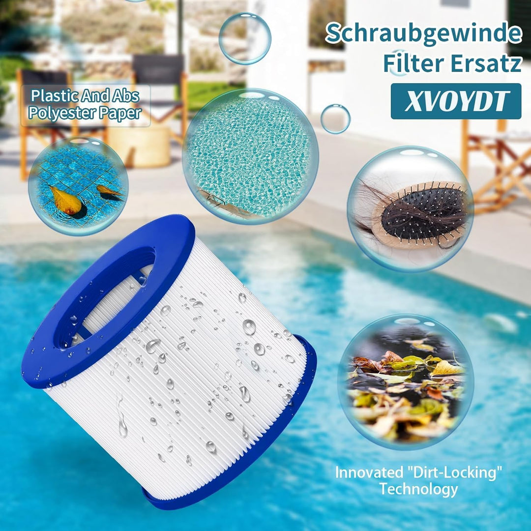 Ersatz Whirlpool Filter für aufblasbares Spa | Kartusche mit Schraubgewinde für Infinite Spa filter,