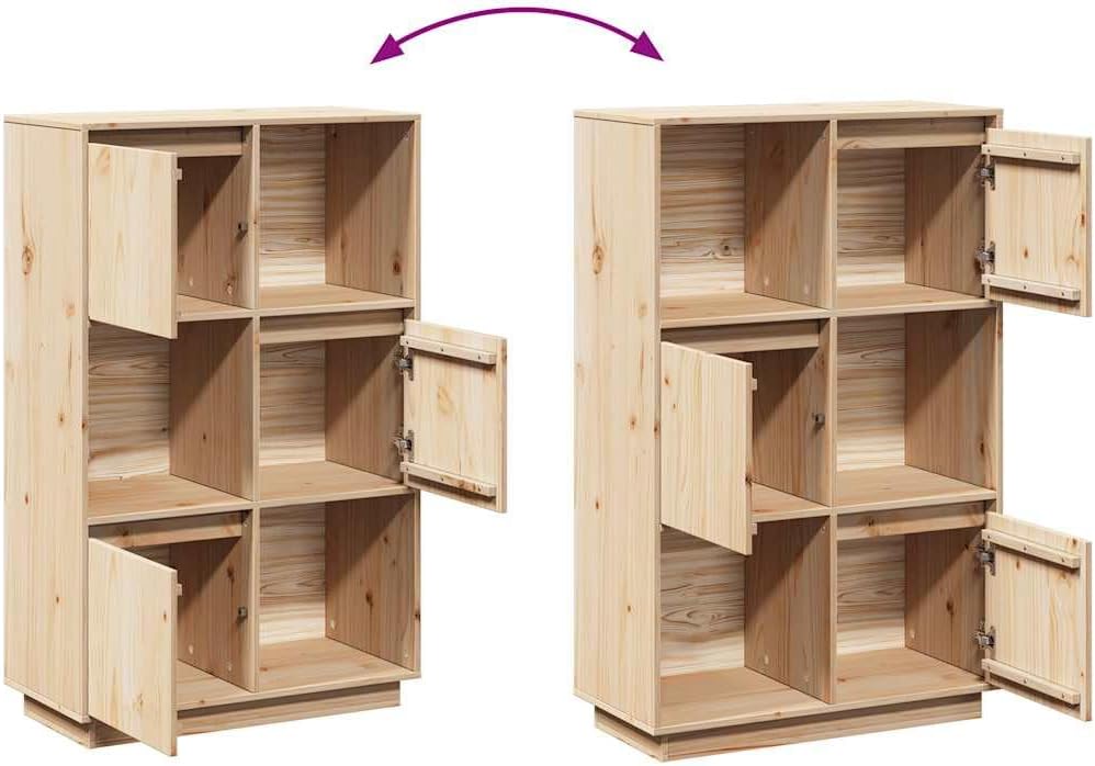 vidaXL Highboard Sideboard Kommode Schrank Anrichte Beistellschrank Mehrzweckschrank Holzschrank Hoc