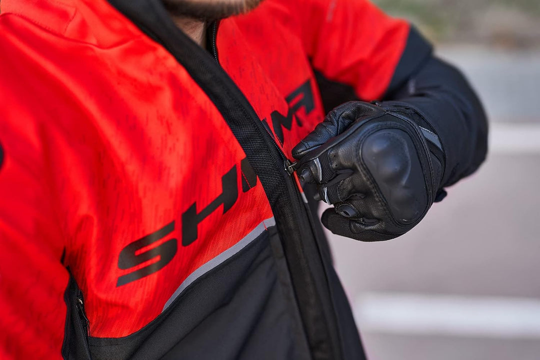 SHIMA DRIFT Motorradjacke Herren | Leichte, Atmungsaktive Sommer Mesh Motorcycle Stadt Textiljacke M