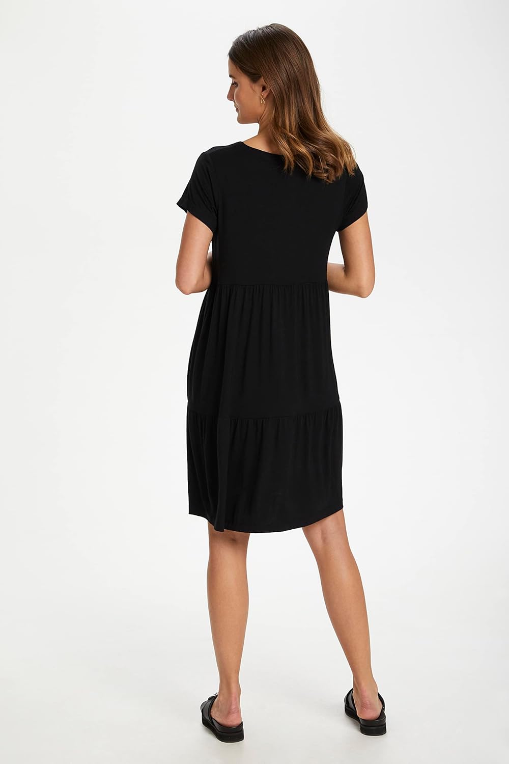 KAFFE Damen Kapetra Jersey Kleid M Black Deep, M Black Deep