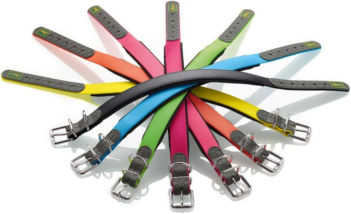 HUNTER CONVENIENCE COMFORT Hundehalsband, Kunststoffmaterial, Neopren, 45 S-M, apfelgrün apfelgrün 4