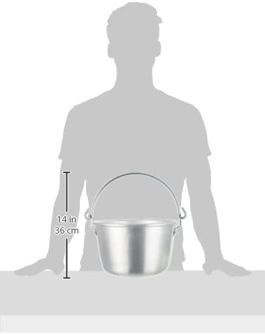 Pentole Agnelli Kessel mit Griff Bügel, Aluminium 30 cm Aluminium, 30 cm