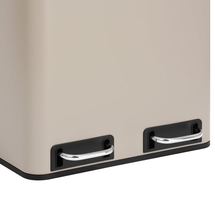 SVITA TM2X15 Treteimer 30 Liter Abfalleimer Inneneimer Mülleimer Design Mülltrennung Papierkorb Küch