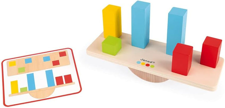 Janod - Essentiel - Die Gewichte - Lernspiel aus Holz Babys und Kleinkinder - Lernen der Begriffe de