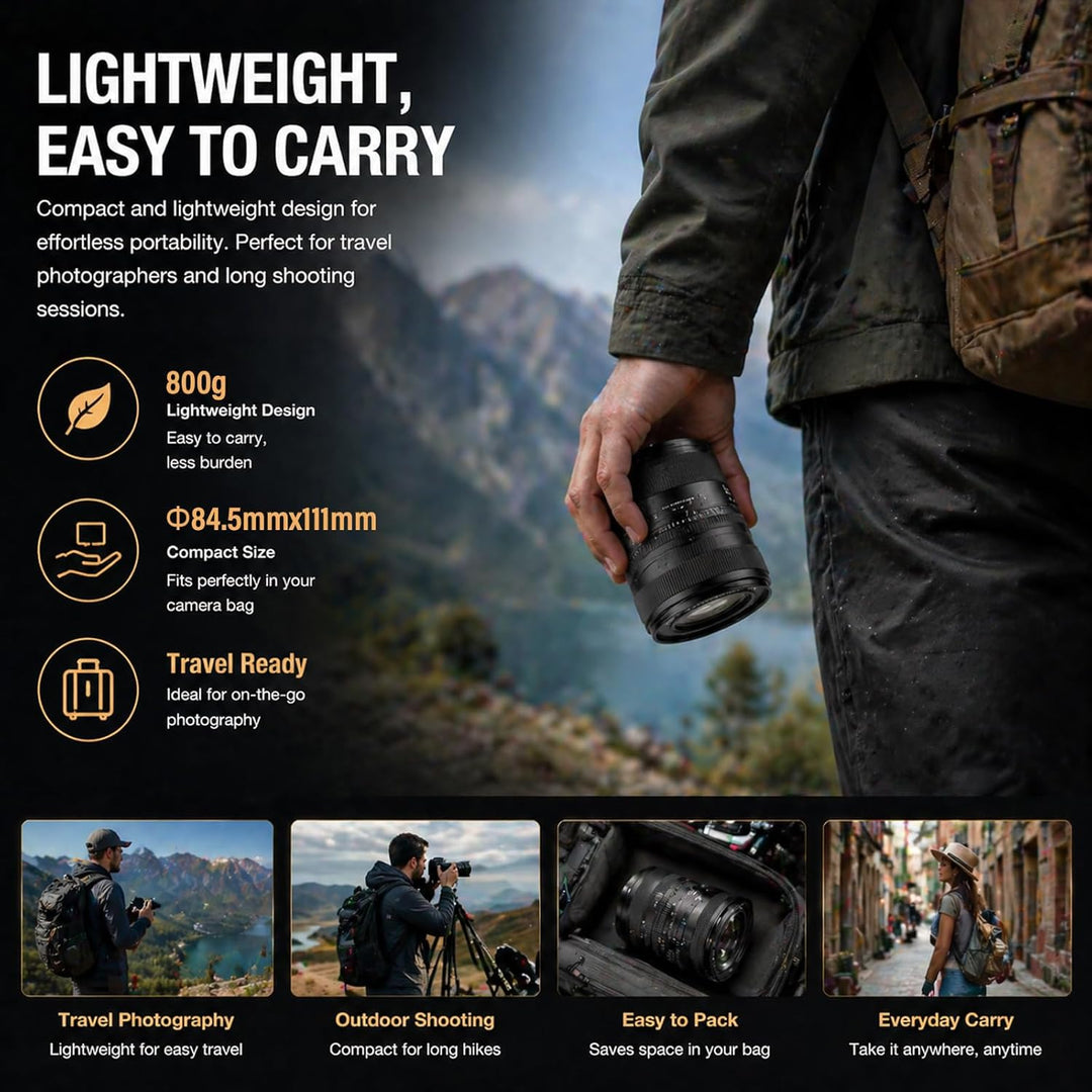 VILTROX 50mm F1.4 Pro FE Kameraobjektiv mit Sony E-Mount Full Frame Camera Lenses mit Grosser Blende