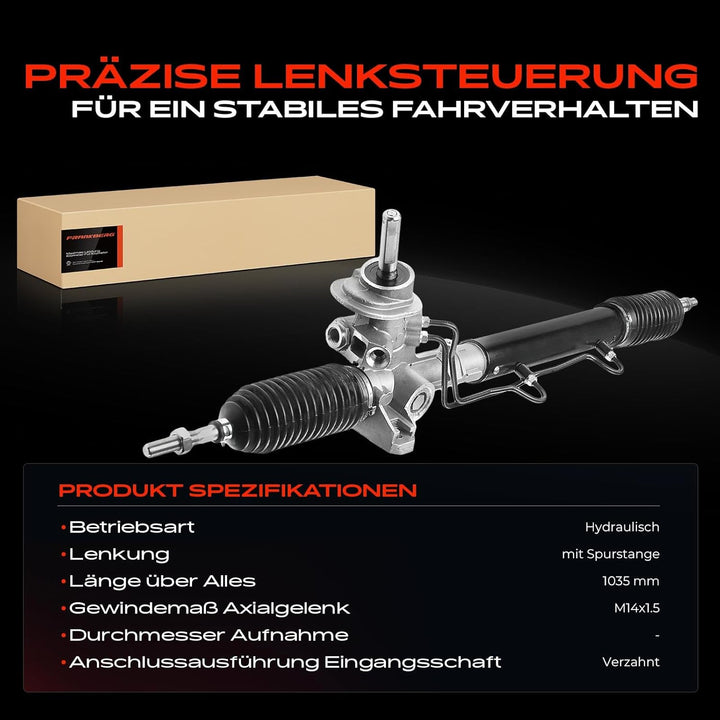Frankberg Lenkgetriebe Servolenkgetriebe Hydraulisch für Linkslenker Kompatibel mit A.l.h.a.m.b.r.a