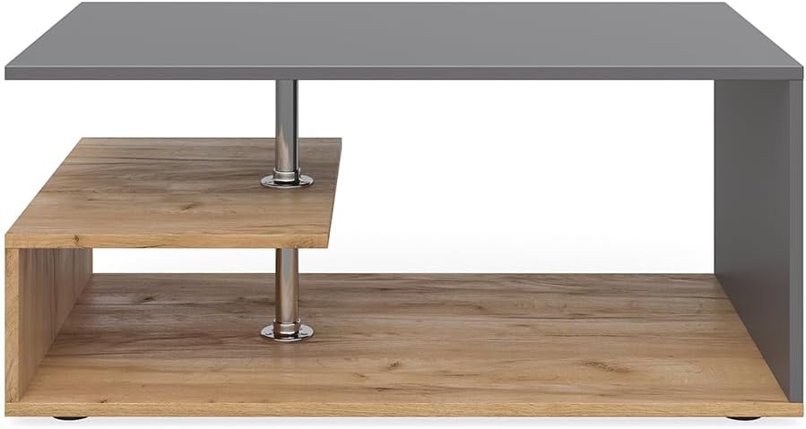 Vicco Couchtisch Guillermo Wohnzimmertisch Beistelltisch Holztisch Kaffeetisch 90 x 50 cm