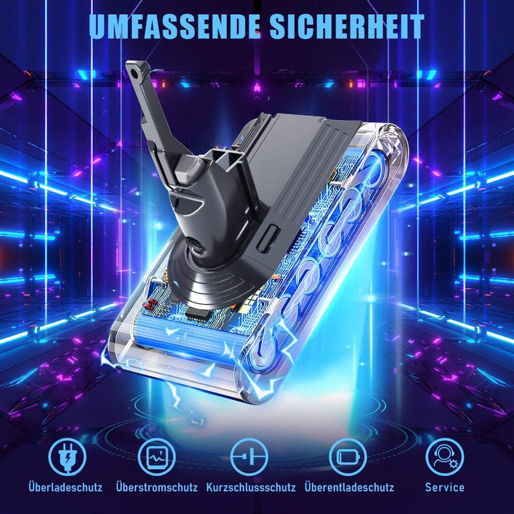 21.6V,4500mAh Li-ion Akku Ersatzakku für Dyson V8 SV10 Staubsauger,Ersatzakku für Dyson Akku V8 Abso