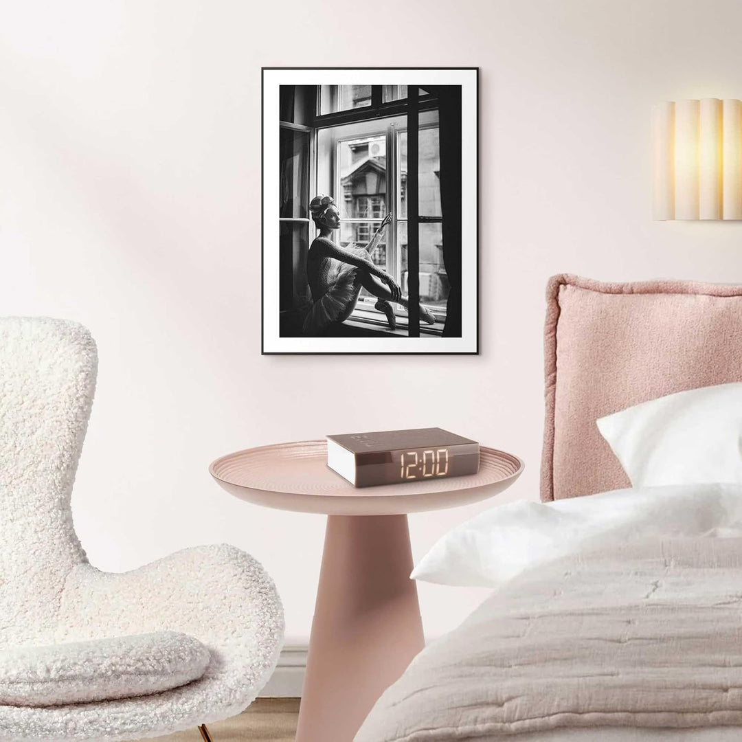 REINDERS Gerahmtes Bild, Ballerina, Teenager Zimmer, Bilder, Wanddeko, Room Decor, Holz, Schwarz-Wei