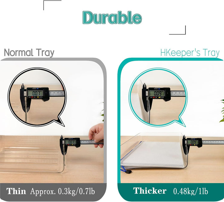 4-stöckige Ablagekorb für A4, Dokumentenablage aus PET Kunststoff, Briefkorb, Briefablage Organizer