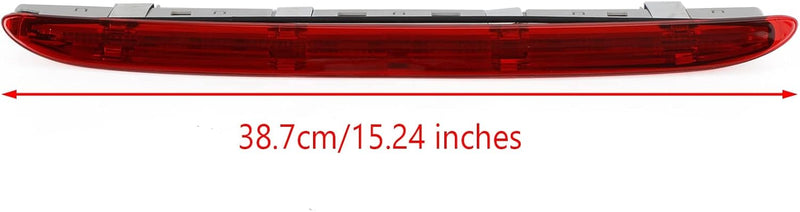 Topteng 3rd Brake Light Cover, Red Third Brake Light Lamp Cover Fit for Ben-z W164 2005-2011