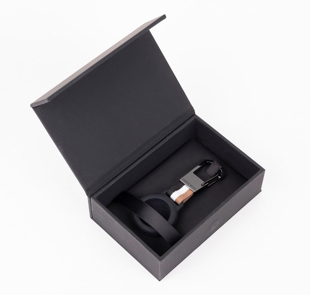BOSS Hugo Schlüsselanhänger mit Airtag-Halterung Iconic | Hochwertige Geschenkbox