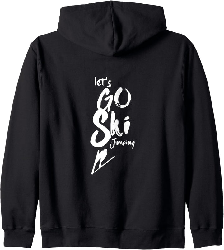 Auf Zum Skispringen Skispringer Skisprungschanze Skisprung Kapuzenjacke