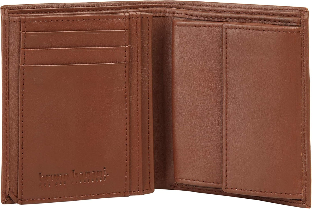 bruno banani Geldbörse Echt Leder Herren | Schlanke Brieftasche, Geldbeutel für Herren, Geldtasche m