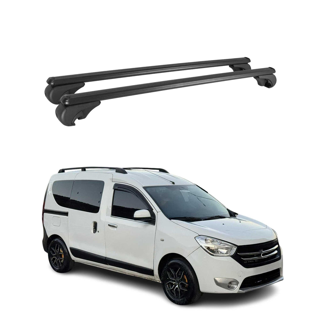 OMAC Aluminium Dachträger Querträger für Dacia Dokker 2012-2022 – TÜV/DIN 75302:2019 – Abschliessbar