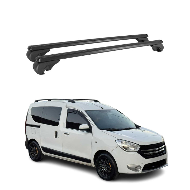 OMAC Aluminium Dachträger Querträger für Dacia Dokker 2012-2022 – TÜV/DIN 75302:2019 – Abschliessbar