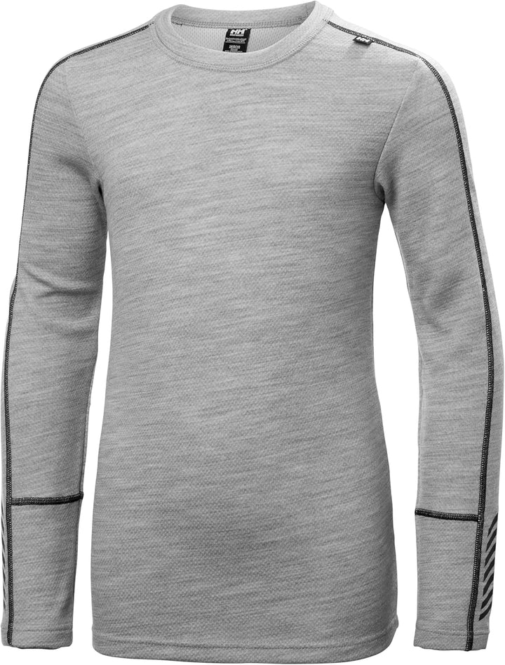 Helly Hansen Unisex Kinder Baselayer Set Jr Lifa Merino Midweight Set 14 Jahre Grey Melange, 14 Jahr