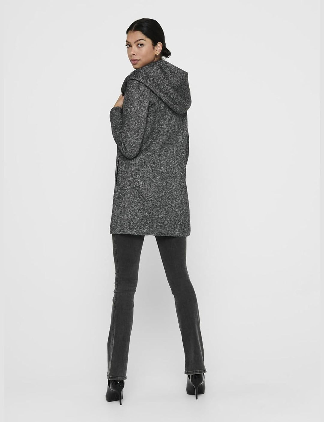 ONLY Female Mantel Klassischer XS Dark Grey Melange 1, XS Dark Grey Melange 1