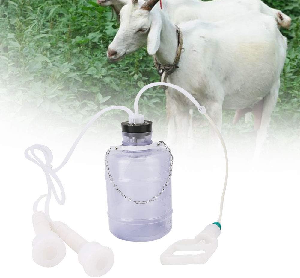 Melkmaschine, Tragbare Plastikziegenmelkmaschine 3L für Kuh für manuelle Melkmaschine für Ziege für