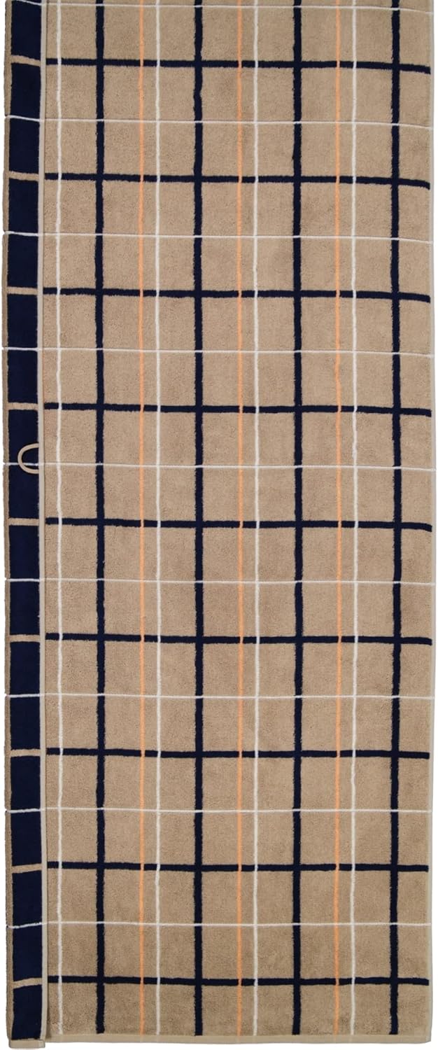 Cawö Home Handtücher Avenue Karo 339 Sand - 31 Saunatuch 70x180 cm, Saunatuch 70x180 cm