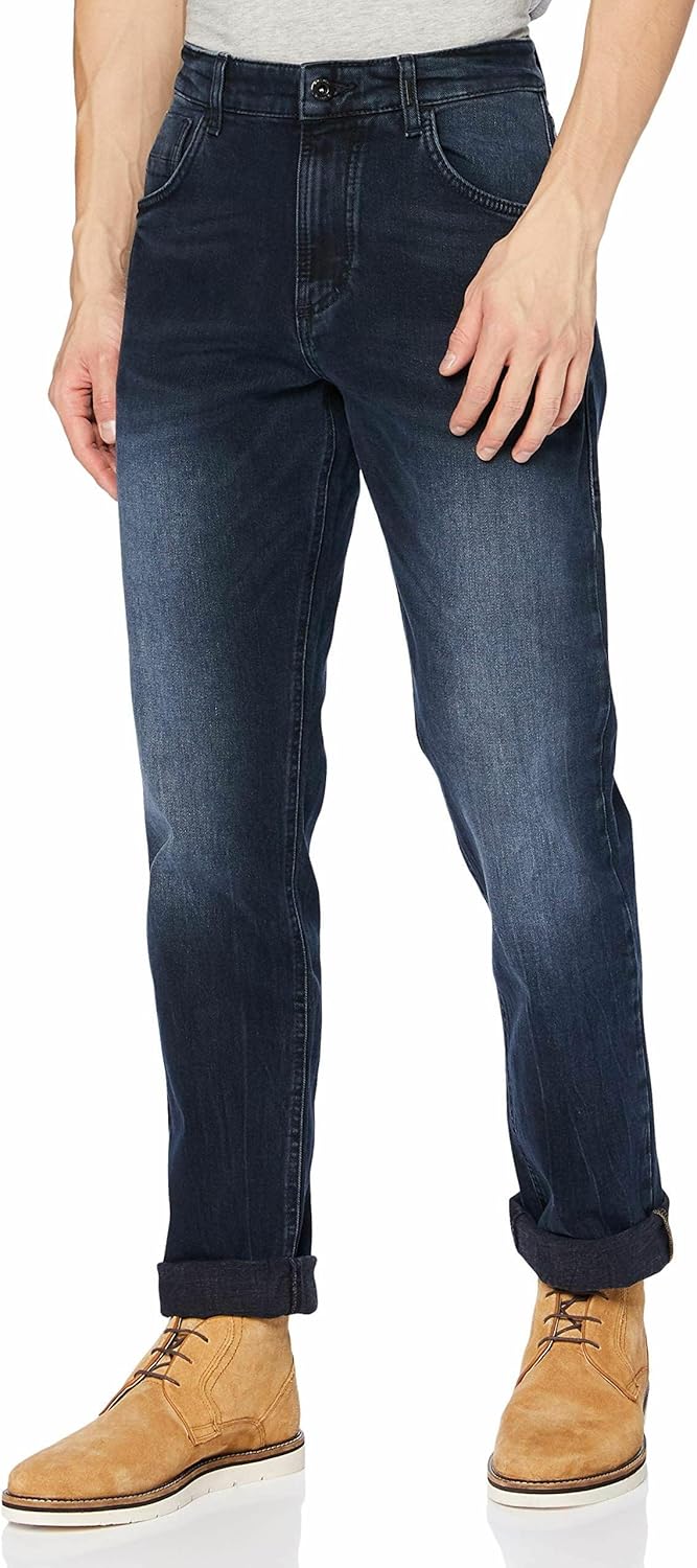 camel active Jeans Hose Tapered Fit Stretch dunkelblau 32W / 32L Dunkelblau, 32W / 32L Dunkelblau