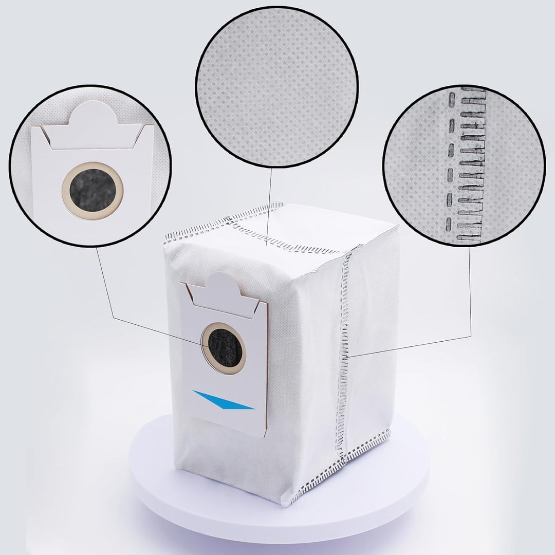 18 Stück Zubehör Kompatibel mit ECOVACS X5 Omni(1 Hauptbürste, 4 Seitenbürsten, 4 Filter, 4 Wischtüc