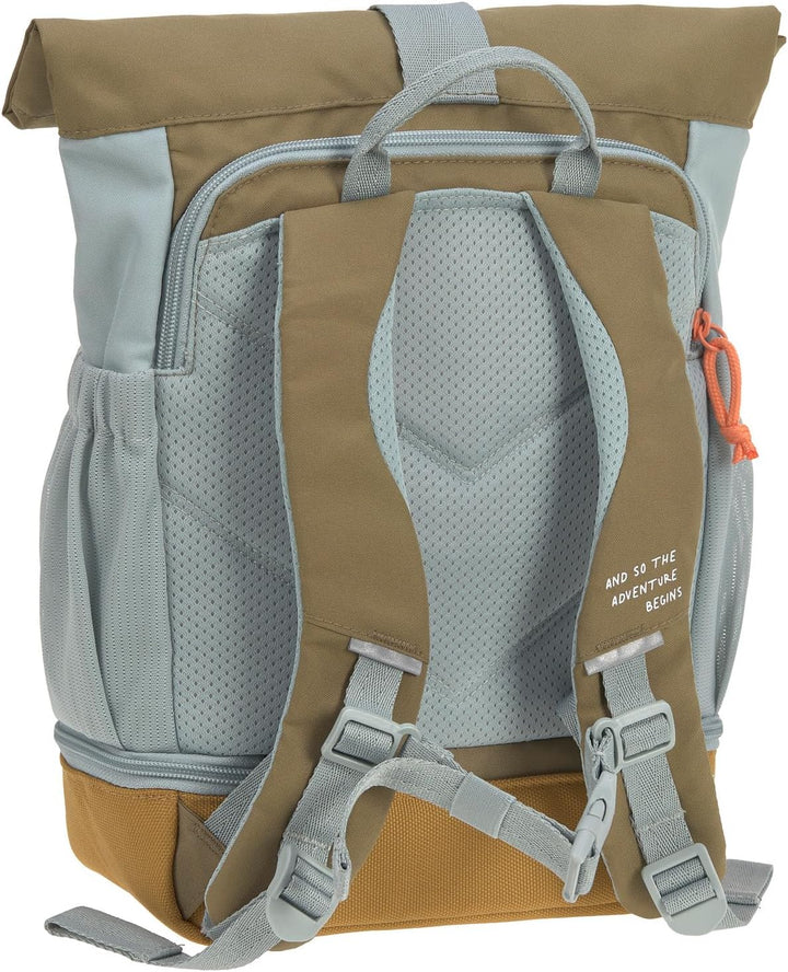 LÄSSIG Kindergartenrucksack Kinderrucksack Rolltop mit Brustgurt wasserabweisend, 11 Liter/Mini Roll