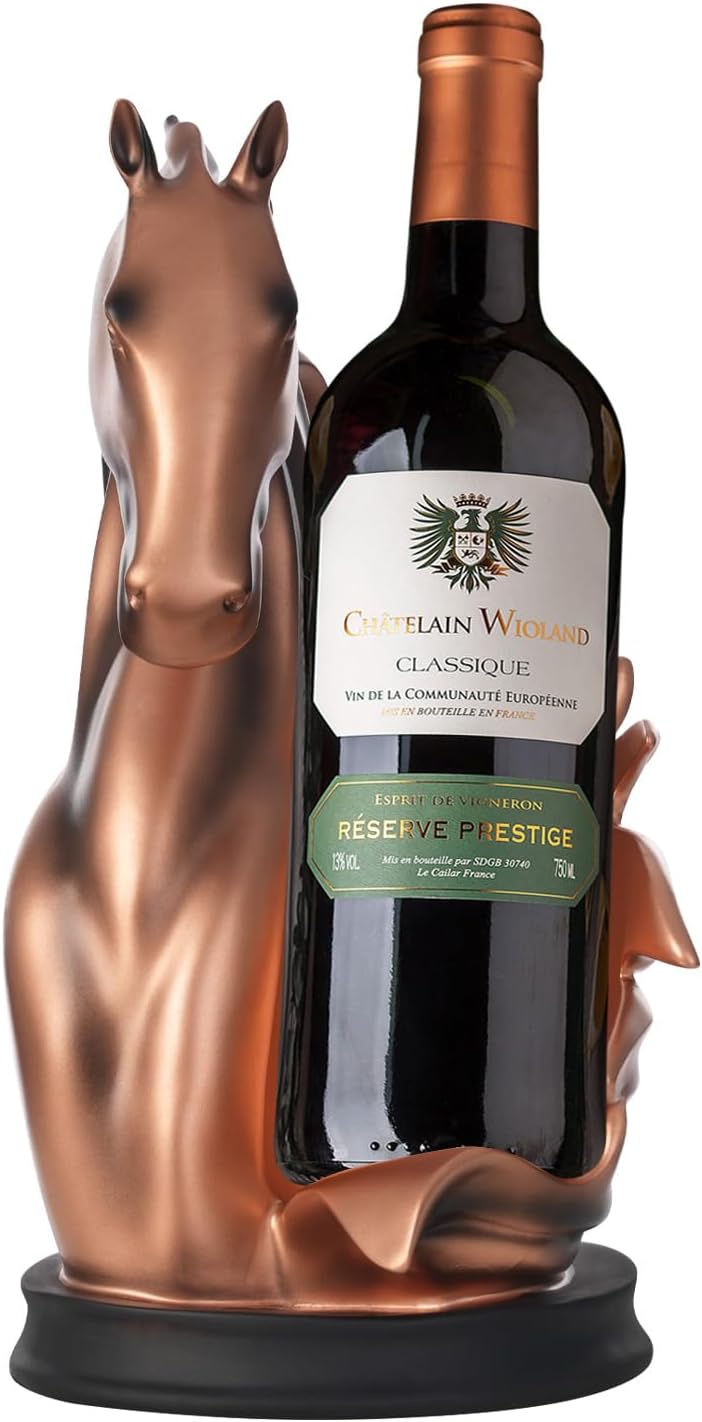 Weinflaschenhalter Weinregale Tischplatte Pferdestatue als Zuhause Küche Weinkeller Dekorative Aufbe