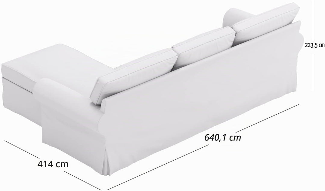 HomeTown Market Strapazierfähiger Sofabezug Ersatz kompatibel für IKEA Ektorp Sofa Cover. Slipcover