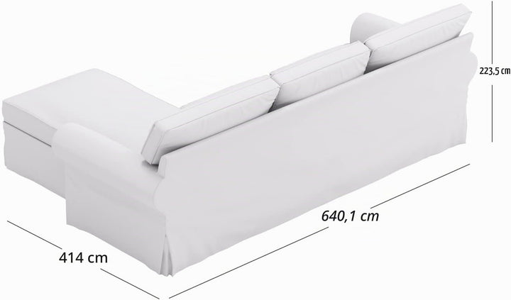 HomeTown Market Strapazierfähiger Sofabezug Ersatz kompatibel für IKEA Ektorp Sofa Cover. Slipcover