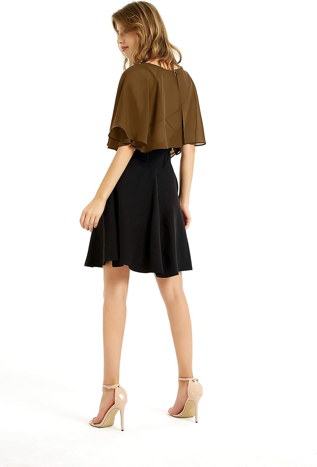 BUCUXE Weicher Chiffon-Schal für Damen, für Abendkleid, Hochzeit, Umhang, Bolero, Überwurf Einheitsg