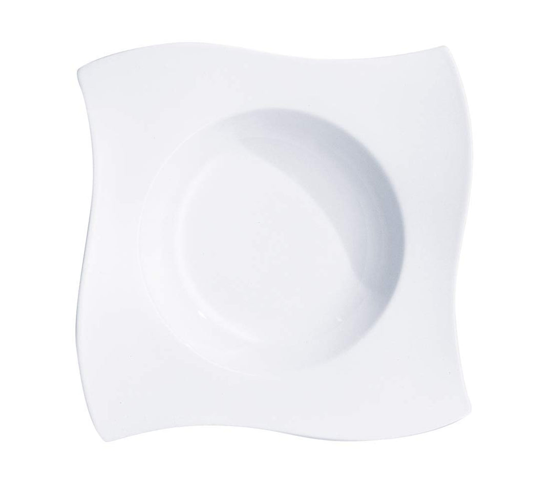 Villeroy & Boch NewWave Pastateller, Porzellan, Weiss, 31.5 x 31.5 x 11.5 cm, 4 Einheiten