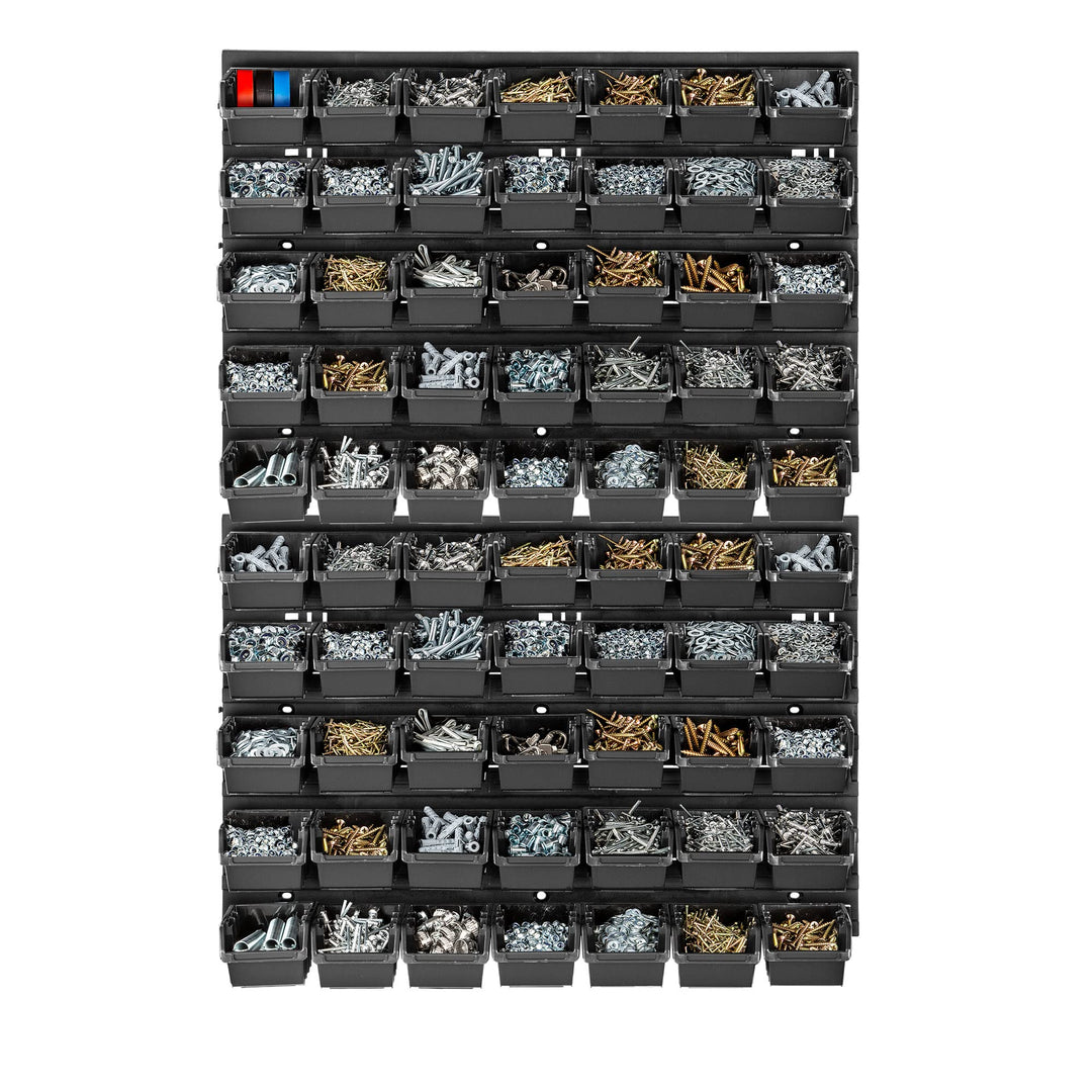 KADAX Werkstattwandregal, 58x78cm Lagersystem aus robustem Kunststoff, UV-Resistentes Werkstattregal