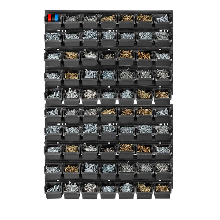 KADAX Werkstattwandregal, 58x78cm Lagersystem aus robustem Kunststoff, UV-Resistentes Werkstattregal