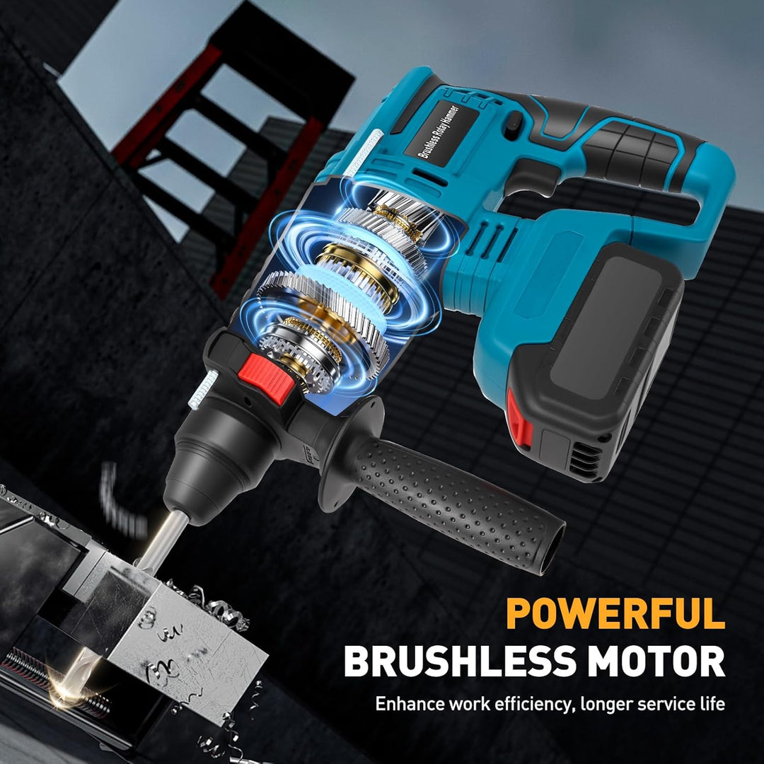 Batteriehammerbohrer für professionelles 18 V System, Haedswer kompatibel mit der Makita 18 V Batter
