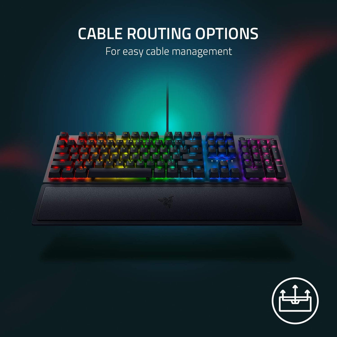 Razer BlackWidow V3 (Green Switch) - Mechanische Gaming Tastatur (Klickende Mechanische Switches, Do