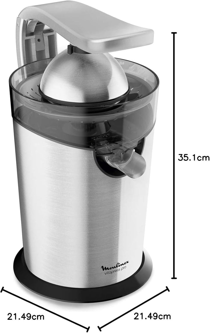 Moulinex Vitapress Pro PC700D Elektrischer Entsafter, 300 W, Edelstahl, direkt am Becher, abnehmbare