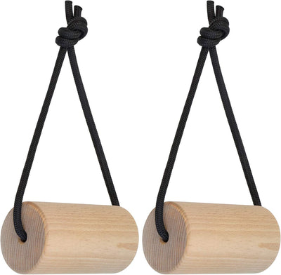 ALPIDEX 2er Set Holz Griffkrafttrainer Trainingsgriffe belastbar bis 150 kg - Durchmesser 3 cm 5 cm