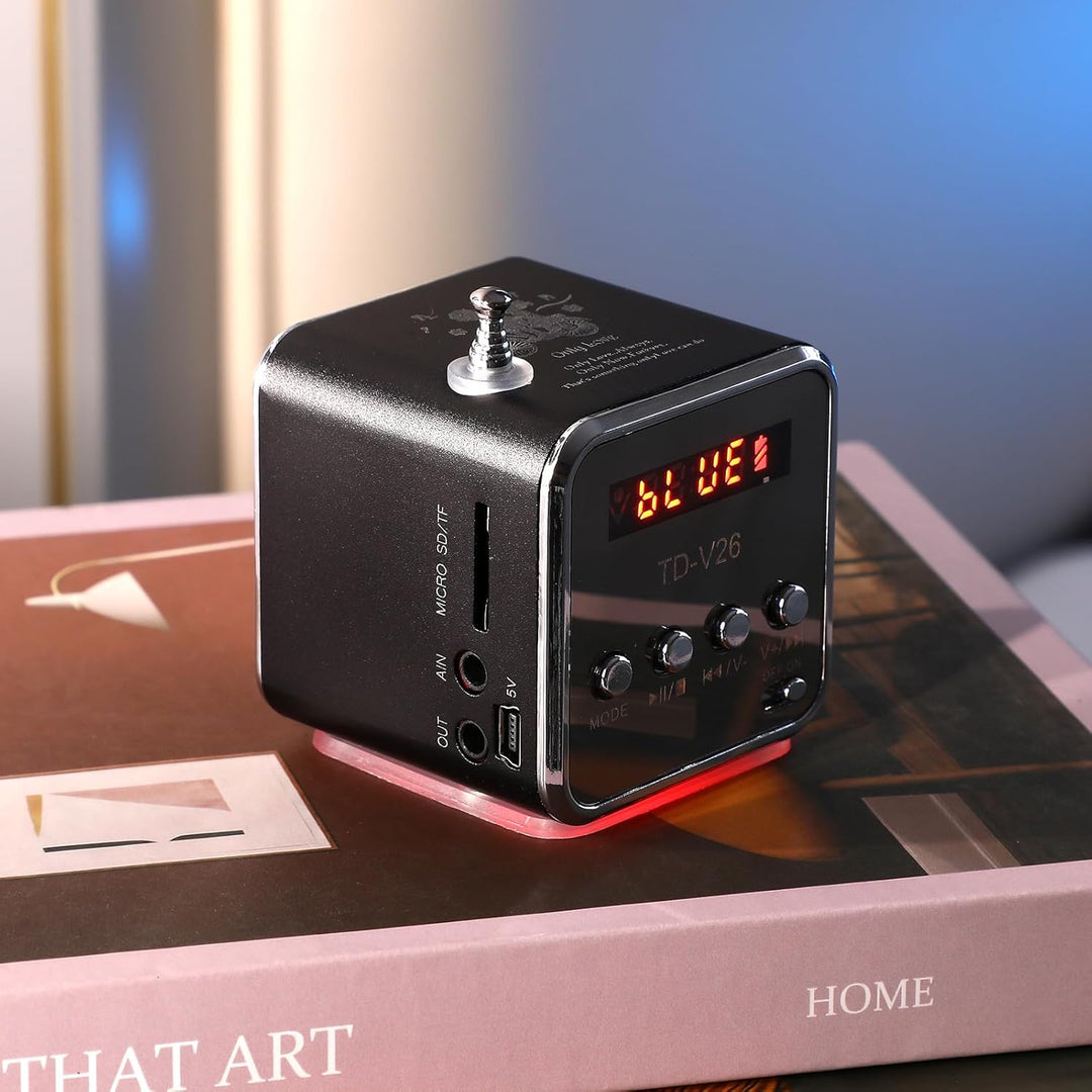 ULTECHNOVO Mini-, digitaler tragbarer Musik-MP3/4-Player, Micro-SD/TF-USB-Disk-, FM-Radio, Mini-Digi