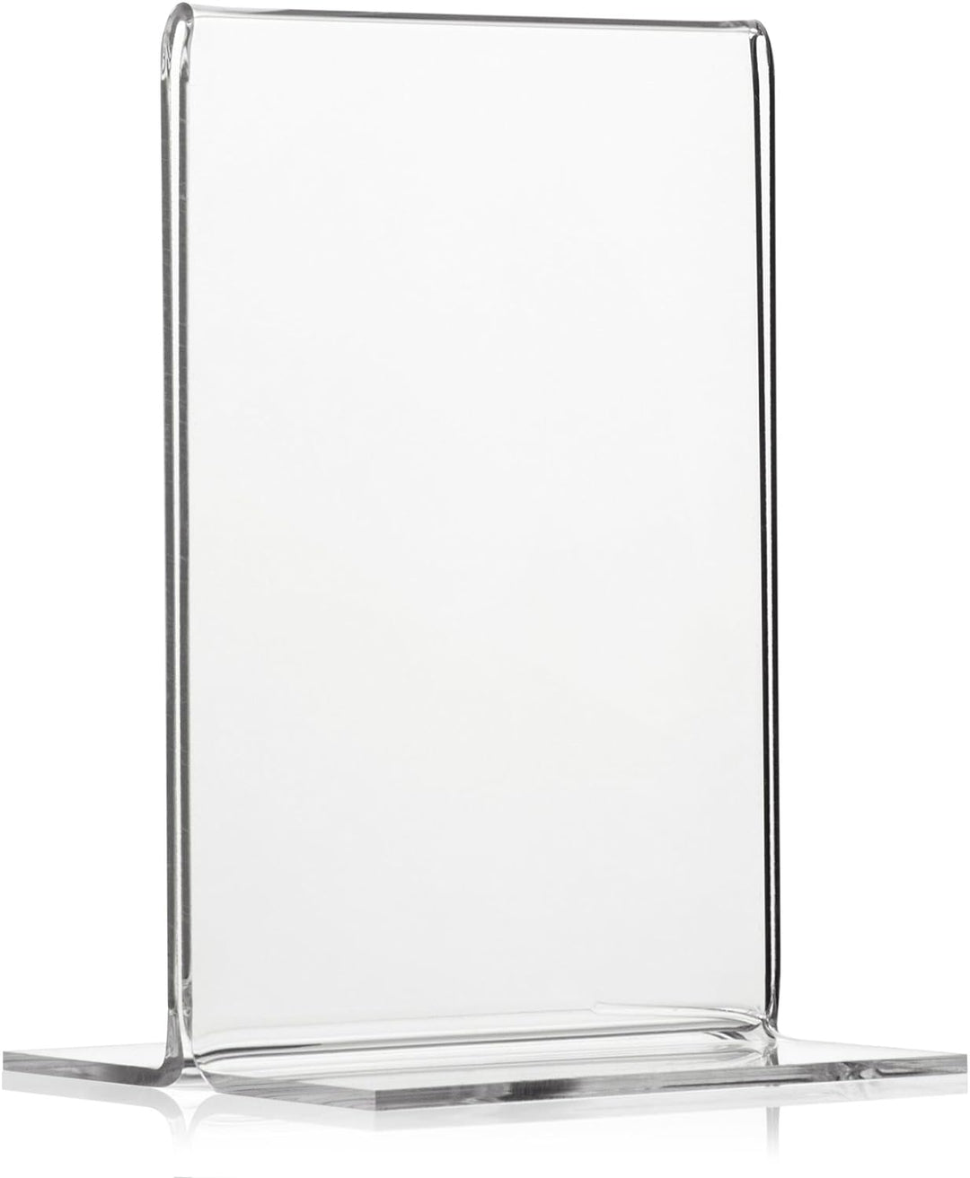 10 Stück Werbeaufsteller als T-Ständer/T-Aufsteller im DIN A7 Hochformat, transparenter Tischaufstel