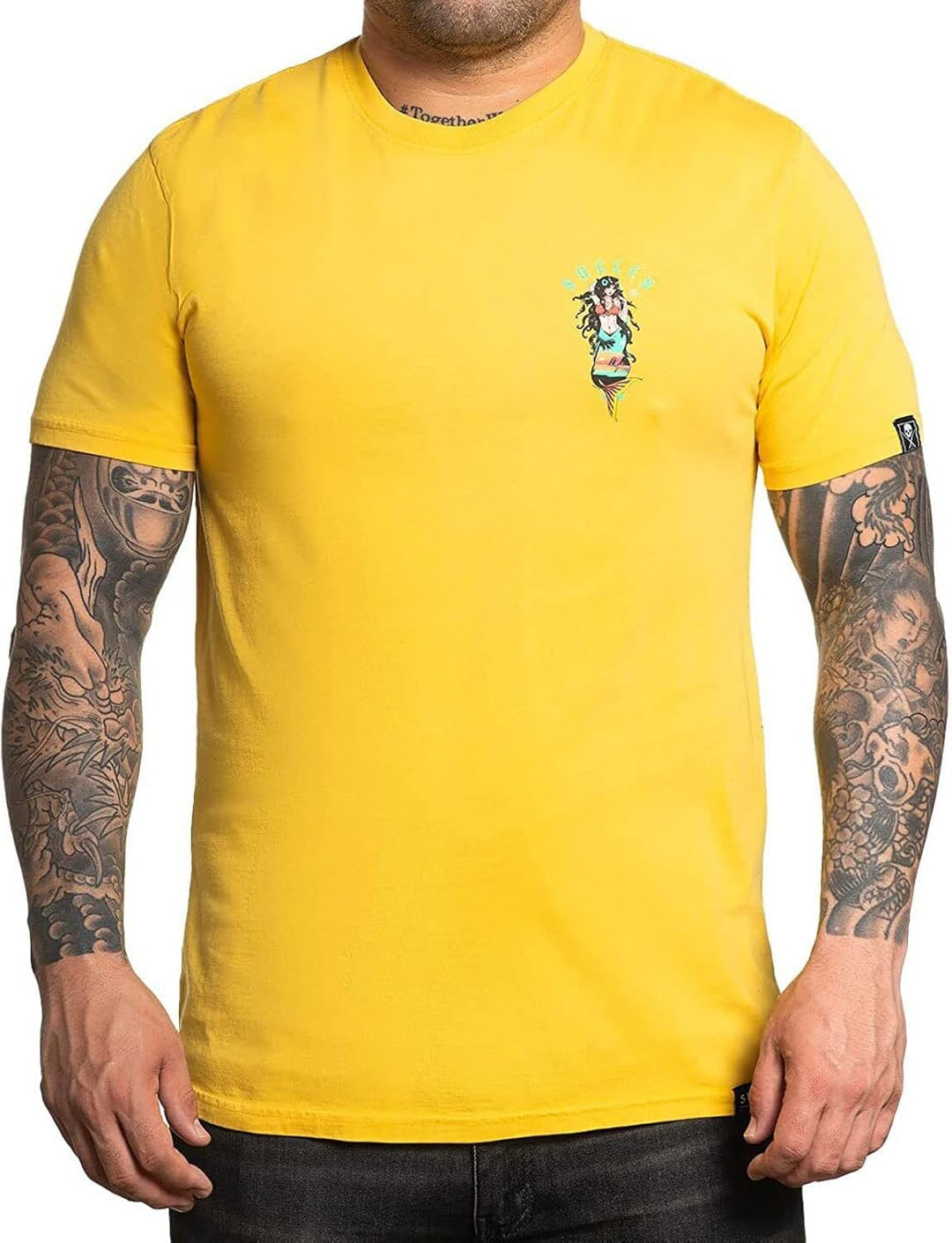 Sullen Men's Island Premium York Yellow Short Sleeve T Shirt 3XL