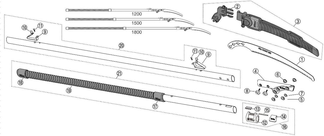 Silky Ersatzsägeblatt Zübat 330